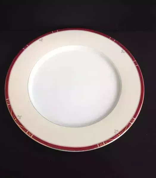 Assiette liseret rouge 27cm